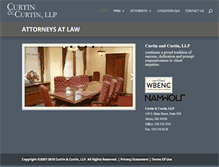 Tablet Screenshot of curtinlawfirm.com